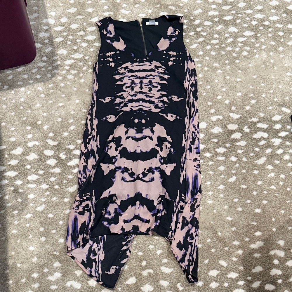 Bar III Asymmetrical Black and Purple Dress. Size XS